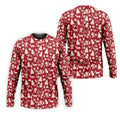 Gingerbread Man Christmas Pine Tree Candy Canes Red And White Polo Shirts For Men, Christmas Golf Shirt