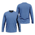 Blue Text Pattern Golf Polo Shirt, Golf Polo Shirts For Men, Mens Golf Apparel