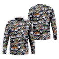 Cool Raccoons in Rainbow Sunglasses Hawaiian Golf Polo, Golf Tops For Men, Golfing Apparel