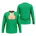 Green Funny Dickhead Faux Chest Golf Shirt, Men's Golf Shirt, Mens Polo Shirts