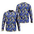 Casino Golf Pattern Blue Hawaiian Golf Polo Shirt, Golf Shirts For Men, Mens Golf Apparel