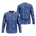Surfing Alien Space Galaxy Hawaiian Golf Shirt, Hawaiian Golf Shirt, Golf Shirts For Men