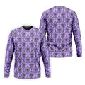 Purple Demon Face And Bat Halloween Polo Shirt, Golf Shirts For Men, Mens Golf Apparel