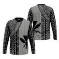 Polynesian Tribal Pattern Vintage Golf Shirt, Hawaiian Golf Shirt, Polo Shirts For Men