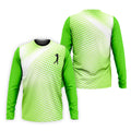 Green White Gradient Polka Dot Golf Shirt, Polo Shirts For Men, Golf Shirts For Men