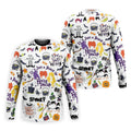 Halloween Witch Pattern Golf Polo Shirt, Mens Golf Shirts, Golf Apparel For Men