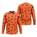 Watermelon Slice Polo Shirt, Orange Summer Design, Golf Shirts For Men
