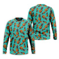 Cool Pineapple Tropical Theme Hawaiian Golf Shirt, Polo Shirts For Men, Golfing Apparel