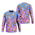 Funny Taco Cat Galaxy Pattern Golf Shirt, Mens Golf Apparel, Polo Shirts For Men