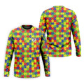 It's Okay To Be Different Autism Puzzle Golf Tops For Men, Autism Awareness Colors Golf Shirts For Men