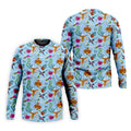Hummingbird Paradise Golf Shirt, Tropical Flower Garden Pattern, Golf Shirt For Men