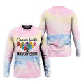 Cancer Sucks In Every Color Ribbon Polo Shirt, Mens Golf Polo, Printed Golf Shirts