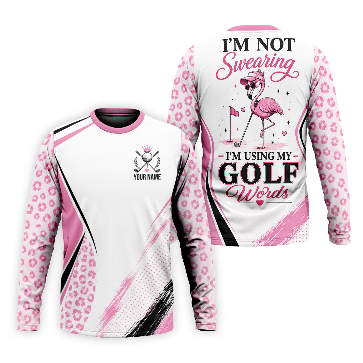 Custom I'm Not Swearing I'm Using My Golf Words Golf Shirt, Mens Golf Polo, Golf Shirts For Men