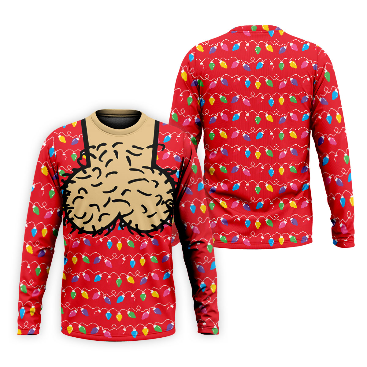 Cheeky Lights Christmas Golf Shirt, Mens Golf Shirts, Golf Apparel For Men