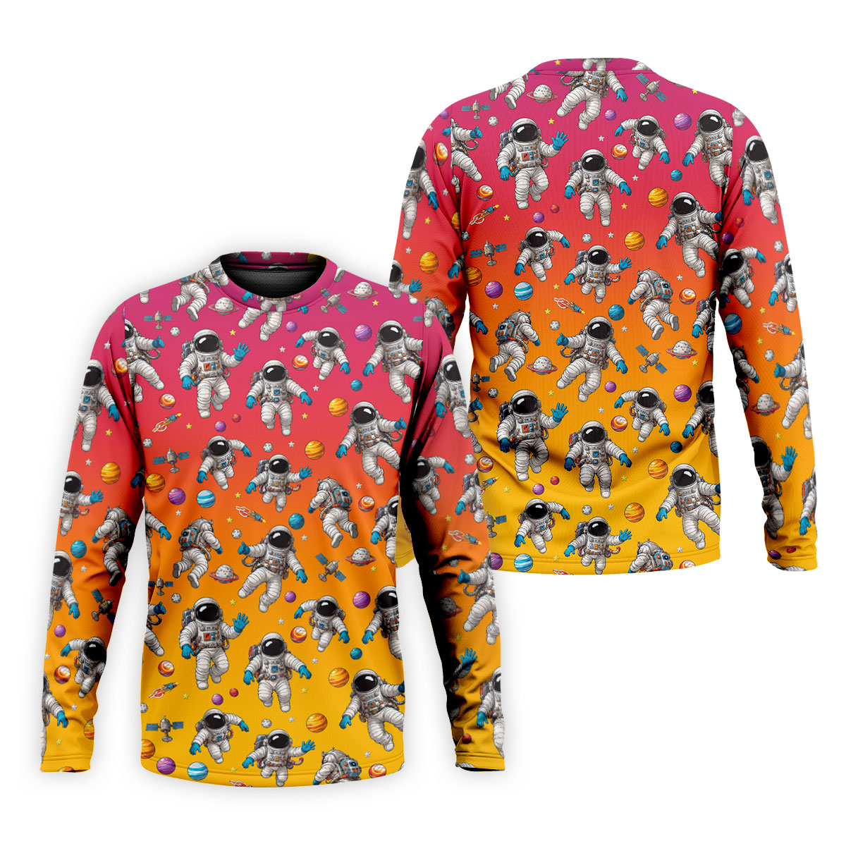 Space Astronaut Hawaiian Golf Shirt, Men's Golf Shirt, Polo Shirts For Men