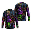 Neon Fantasy Villain Collage Halloween Polo Shirt, Men's Golf Shirt, Golf Apparel For Men