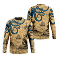 Mermaid Princess Vintage Nautical Hawaiian Golf Shirt, Men's Golf Shirt, Polo Shirts For Men