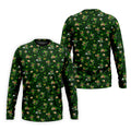 St Patrick's Day Golf Leprechaun Pose Shamrock Golf Shirt, Fun Golf Shirts For Men, Polo For Men