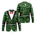 Christmas Tree Needles Green Festive Men's Golf Polo Shirts, Christmas Golf Shirt, Golf Gift For Men