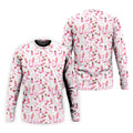 Funny Flamingo Pink Pineapple Tropical Vibe Golf Tops For Men, Men's Funny Golf Shirts, Polo Shirts For Men