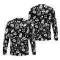 Dead Tired Coffee Breakfast Pattern Golf Shirt, Men's Golf Shirt, Golf Polo Shirts For Men