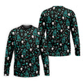 Skull Potion Halloween Pattern Polo Shirt, Printed Golf Shirts, Golf Apparel For Men