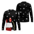 Santa Peeing Funny Christmas Golf Tops For Men, Christmas Golf Shirt, Men's Funny Golf Shirts