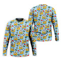 Men's Santa Duck Pool Float Hawaiian Golf Shirt, Christmas Golf Shirt, Golf Apparel For Men