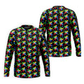 It's Okay To Be Different Autism Puzzle Golf Tops For Men, Autism Awareness Colors Golf Shirts For Men
