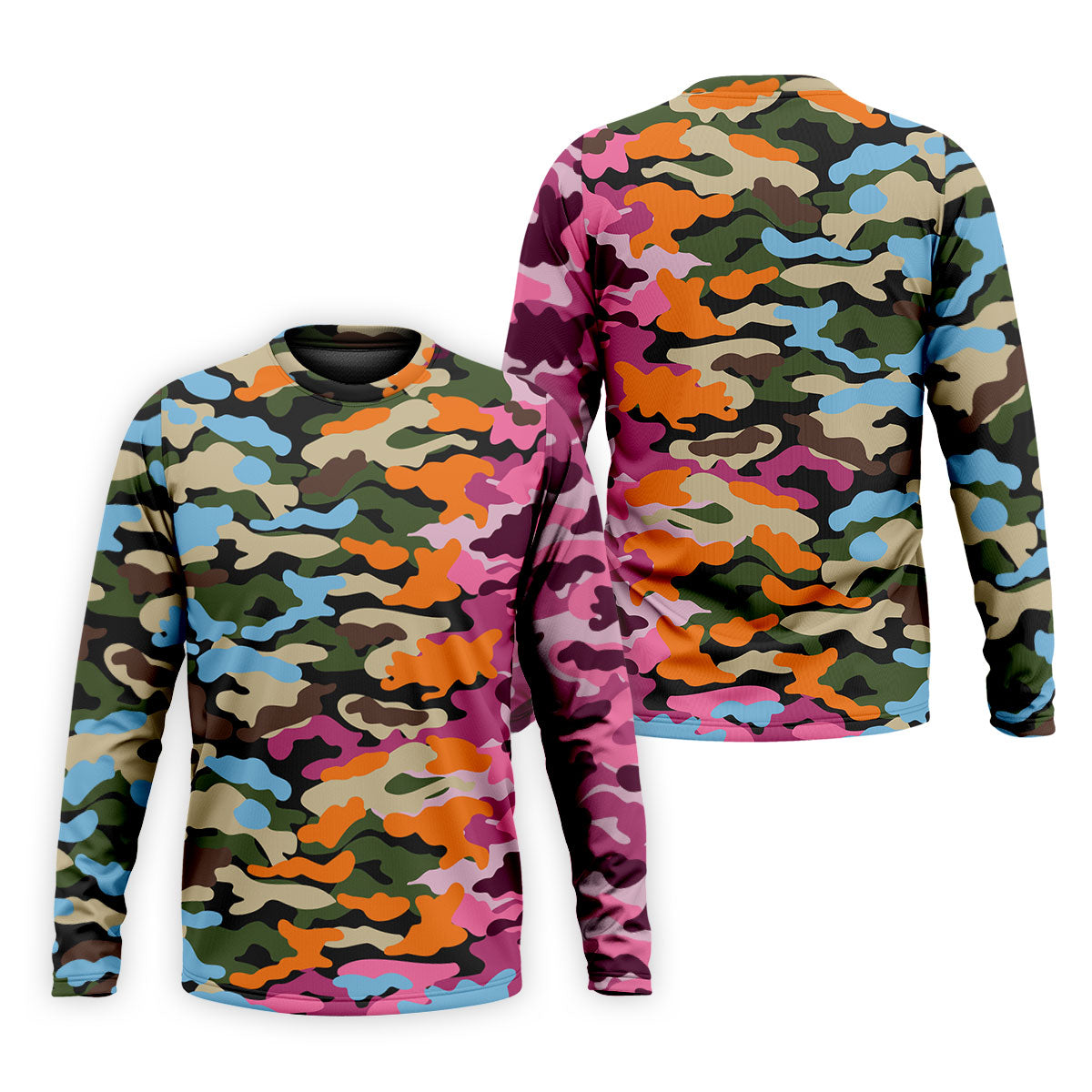 Rainbow Camouflage Golf Tops For Men, Cool Golf Outfit, Polo Shirts For Men, Golf Shirts For Men