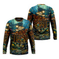 Pirate Life Tiki Pattern Hawaiian Golf Shirt, Men's Golf Shirt, Polo Shirts For Men