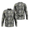 Grey Camo Poodle Dog Pattern Golf Shirt, Mens Polo Shirt, Golf Shirts For Men, Performance Golf Shirt