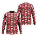 Ho Ho Ho Santa Snowman Men's Golf Polo Shirts, Christmas Golf Shirt, Polo Shirts For Men