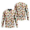Funny Mushroom Legs Pattern Golf Polo Shirt, Printed Golf Shirts, Golf Polo Shirts For Men