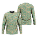 Sandwich Golf Course Seamless Pattern Performance Golf Shirt, Golf Tops For Men, Golf Shirts For Men