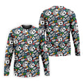 Poker Blackjack Hawaiian Golf Shirt, Playing Card Pattern Men's Golf Shirt, Polo Shirts For Men