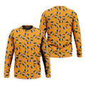 Rosé Champagne Seamless Pattern Yellow Golf Shirt, Polo Shirts For Men, Golf Shirts For Men
