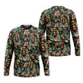 Bigfoot Hawaiian Tropical Golf Shirt, Funny Sasquatch Golf Shirts For Men