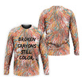 Broken Crayons Still Color Mental Health Awareness Golf Polo Shirt, Mens Golf Polo, Printed Golf Shirts
