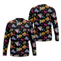 Abstract Geometric Leopard Zebra Animal Stripes 80s 90s Style Golf Tops For Men, Golf Shirts For Men