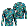 Playful Opossums Among Tropical Leaves Hawaiian Golf Polo, Golf Tops For Men, Golfing Apparel