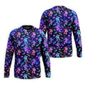 Neon Astronaut Skateboarding Galaxy Polo Shirt, Mens Golf Shirts, Golf Polo Shirts For Men, Printed Golf Shirts