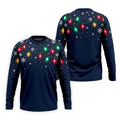 String Lights Snowflakes Christmas Golf Shirt, Mens Golf Shirts, Golf Apparel For Men