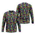 Colorful Abstract Golf Pattern Polo Shirt, Mens Golf Shirts, Hawaiian Golf Shirt