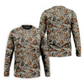 Vintage Pumpkin Skull Halloween Golf Shirt, Golf Shirts For Men, Golf Apparel For Men