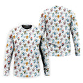 Christmas Characters Golf And Beer White Men's Funny Golf Shirts, Christmas Golf Shirt, Polo Shirts For Men
