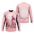 Breast Cancer Awareness Pink Witch Moon Mens Golf Polo, Polo Shirts For Men