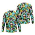Funny Opossums Among Pineapples Hawaiian Golf Polo, Golf Tops For Men, Golfing Apparel