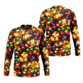 Sparkling Lights Christmas Golf Shirt, Mens Golf Shirts, Golf Apparel For Men