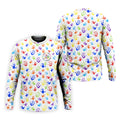 Accept Teach Understand Love Autism Awareness Colorful Handprint White Golf Shirt, Golf Shirts For Men